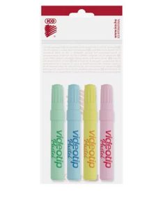   Szövegkiemelő készlet, 1-4 mm, ICO "Videotip", 4 különböző pasztell szín (TICVTD)