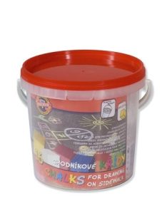   Járdakréta, vödörben, KOH-I-NOOR, vegyes szín (TKOH112516)