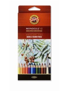   Akvarell ceruza készlet, KOH-I-NOOR "Mondeluz 3716/12" 12 különböző szín (TKOH371612)