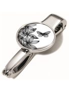 Táskatartó kampó, TROIKA, "Black flowers" (TROBGH03A152)