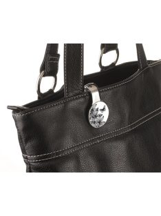   Táskatartó kampó, TROIKA, "Black flowers" (TROBGH03A152)