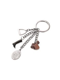   Kulcstartó, 4 charm dísszel, TROIKA "Horse" (TROKR1317CH)