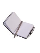 Jegyzetfüzet, exkluzív, A7, pontrácsos, 64 lap, keményfedeles, fekete golyóstollal, TROIKA "Lilipad+Liliput", fekete (TRONPP25BK)