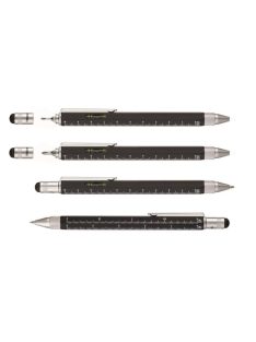   Golyóstoll, multifunkciós, érintővel, TROIKA, "Construction", fekete (TROPIP20BK)