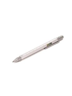   Golyóstoll, multifunkciós, érintővel, TROIKA, "Construction", ezüst (TROPIP20SI)