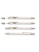 Golyóstoll, multifunkciós, érintővel, TROIKA, "Construction", ezüst (TROPIP20SI)