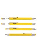 Golyóstoll, multifunkciós, érintővel, TROIKA, "Construction", sárga (TROPIP20YE)