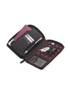 Dokumentumtároló, utazáshoz, RFID védelemmel, golyóstollal, TROIKA "Cargosafe", sötétszürke (TROTRV90DG)