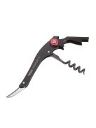 Bornyitó szett, kés, vákuumozó dugó, TROIKA, fekete-piros (TROWST01BK)