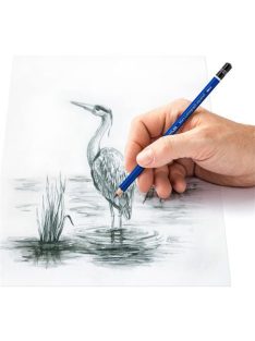   Grafitceruza készlet, akvarell, ecsettel, hatszögletű, STAEDTLER "Mars Lumograph Aquarell 100A", 3 különböző keménység (TS100ASBK4)