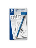Grafitceruza készlet, fém doboz, hatszögletű, STAEDTLER "Mars Lumograph 100", 12 különböző keménység (TS100G12S)