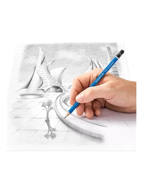 Grafitceruza készlet, fém doboz, hatszögletű, STAEDTLER "Mars® Lumograph® 100", 24 különböző keménység (TS100G24)