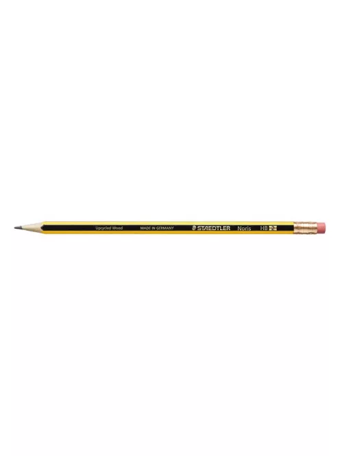 Grafitceruza radírral, HB, hatszögletű, STAEDTLER "Noris 122" (TS122HB)