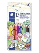 Színes ceruza készlet radírral, hatszögletű, STAEDTLER "Noris Club", 12 különböző szín (TS14450NC12)