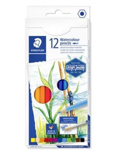   Akvarell ceruza készlet, hatszögletű, STAEDTLER® "146 10C", 12 különböző szín (TS14610CC12)