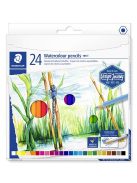 Akvarell ceruza készlet, hatszögletű, STAEDTLER® "146 10C", 24 különböző szín (TS14610CC24)