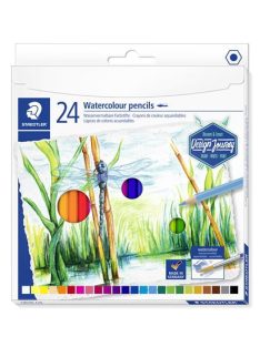   Akvarell ceruza készlet, hatszögletű, STAEDTLER® "146 10C", 24 különböző szín (TS14610CC24)