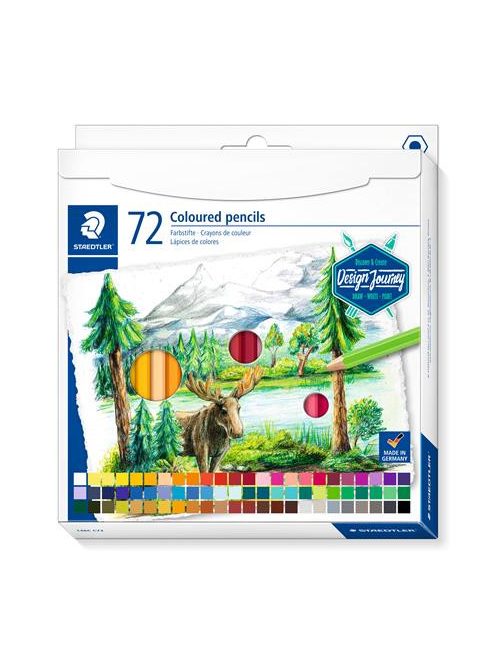 Színes ceruza készlet, hatszögletű, STAEDTLER "146 C", 72 különböző szín (TS146CC72)