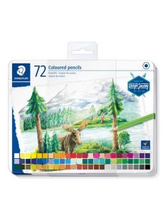   Színes ceruza készlet, hatszögletű, fémdobozos, STAEDTLER "146 C", 72 különböző szín (TS146CM72)