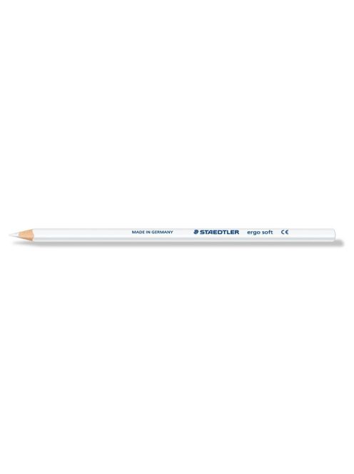 Színes ceruza, háromszögletű, STAEDTLER "Ergo Soft 157", fehér (TS1570)