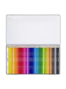 Színes ceruza készlet, háromszögletű, fémdobozos, STAEDTLER "Ergo Soft 157", 36 különböző szín (TS157M3602)