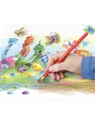 Színes ceruza készlet, háromszögletű, fémdobozos, STAEDTLER "Ergo Soft 157", 36 különböző szín (TS157M3602)