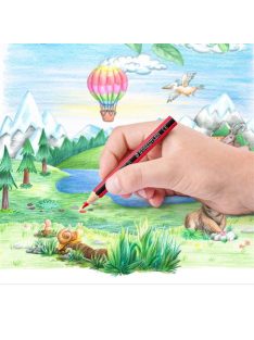   Színes ceruza készlet, hatszögletű, félhosszú, STAEDTLER "Noris Colour 185", 12 különböző szín (TS18501C12)