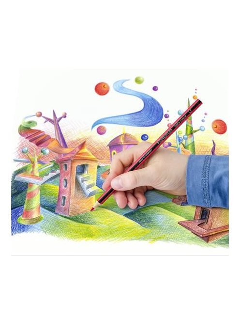 Színes ceruza készlet, hatszögletű, STAEDTLER "Noris Colour 185", 36 különböző szín (TS185CD36)