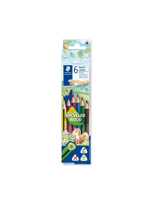 Színes ceruza készlet, háromszögletű, STAEDTLER "Noris Colour 187", 6 különböző szín (TS187C6)