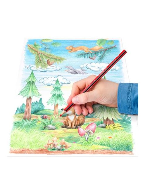 Színes ceruza készlet, háromszögletű, STAEDTLER "Noris Colour 187", 6 különböző szín (TS187C6)