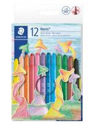 Zsírkréta, csavarós, STAEDTLER "Noris 221", 12 különböző szín (TS221NWP12)