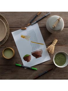   Ecsetirón készlet, 0,5-0,8/1,0-6,0 mm, kétvégű, STAEDTLER "3001", 36 szín (TS3001TB36)