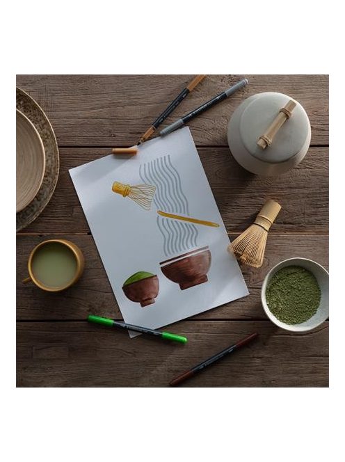 Ecsetirón készlet, 0,5-0,8/1,0-6,0 mm, kétvégű, STAEDTLER "3001", 36 szín (TS3001TB36)