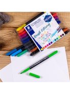 Ecsetirón készlet, 0,5-0,8/1,0-6,0 mm, kétvégű, STAEDTLER "3004"", 12 szín (TS3004TB12)