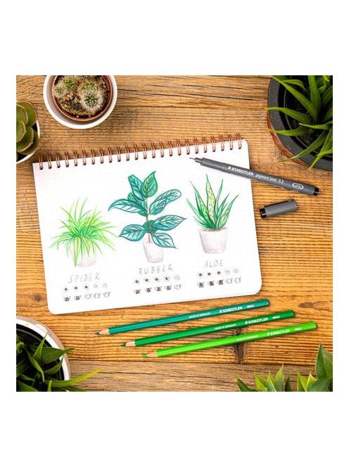 Tusfilc, 0,3 mm, STAEDTLER "Pigment Liner 308", fekete (TS308039)