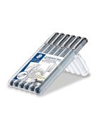 Tusfilc készlet, STAEDTLER "Pigment Liner 308", fekete, 4+2 darab (TS308SB6P)
