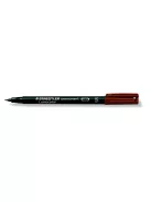 Alkoholos marker, OHP, 0,4 mm, STAEDTLER "Lumocolor® 313 S", barna (TS3137)