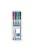 Alkoholmentes marker készlet, OHP, 0,6 mm, STAEDTLER "Lumocolor® 316 F", 4 különböző szín (TS316WP4)