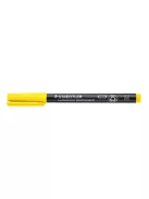 Alkoholos marker, OHP, 1 mm, STAEDTLER "Lumocolor® 317 M", sárga (TS3171)