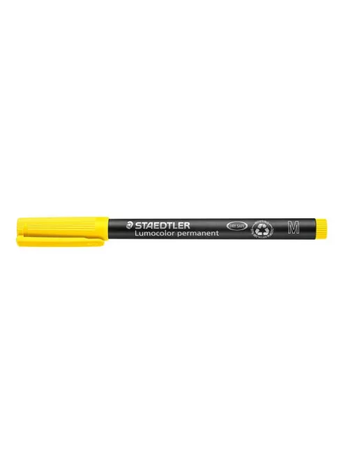 Alkoholos marker, OHP, 1 mm, STAEDTLER "Lumocolor® 317 M", sárga (TS3171)