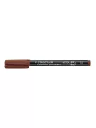 Alkoholos marker, OHP, 1 mm, STAEDTLER "Lumocolor® 317 M", barna (TS3177)