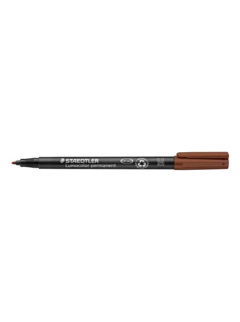 Alkoholos marker, OHP, 1 mm, STAEDTLER "Lumocolor® 317 M", barna (TS3177)