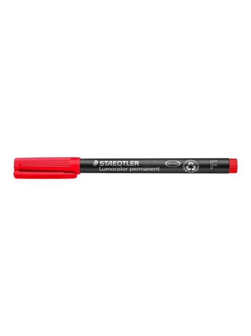 Alkoholos marker, OHP, 0,6 mm, STAEDTLER "Lumocolor® 318 F", piros (TS3182)