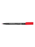 Alkoholos marker, OHP, 0,6 mm, STAEDTLER "Lumocolor® 318 F", piros (TS3182)