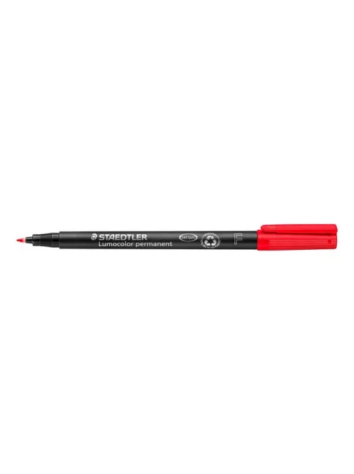 Alkoholos marker, OHP, 0,6 mm, STAEDTLER "Lumocolor® 318 F", piros (TS3182)