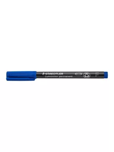   Alkoholos marker, OHP, 0,6 mm, STAEDTLER "Lumocolor® 318 F", kék (TS3183)