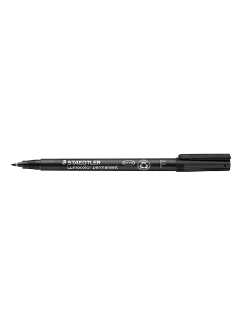 Alkoholos marker, OHP, 0,6 mm, STAEDTLER "Lumocolor® 318 F", fekete (TS3189)