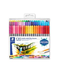   Rostirón készlet,  0,8/3,0 mm, kétvégű, STAEDTLER® "3200", 120 különböző szín (TS3200TB120)