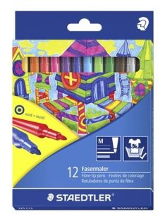  Rostirón készlet, 1 mm, STAEDTLER "325", 12 különböző szín (TS325C12)