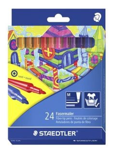   Rostirón készlet, 1 mm, STAEDTLER "325", 24 különböző szín (TS325C24)